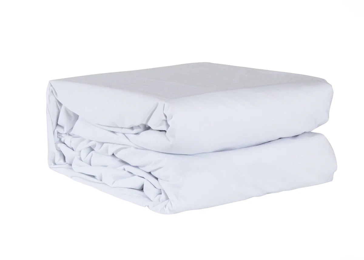 Folded Sleepyhead mattress protector on a white background