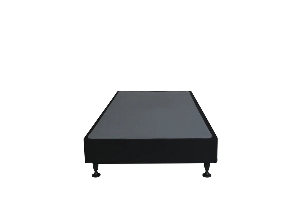 Black Sleepyhead kitset bed frame on a white background