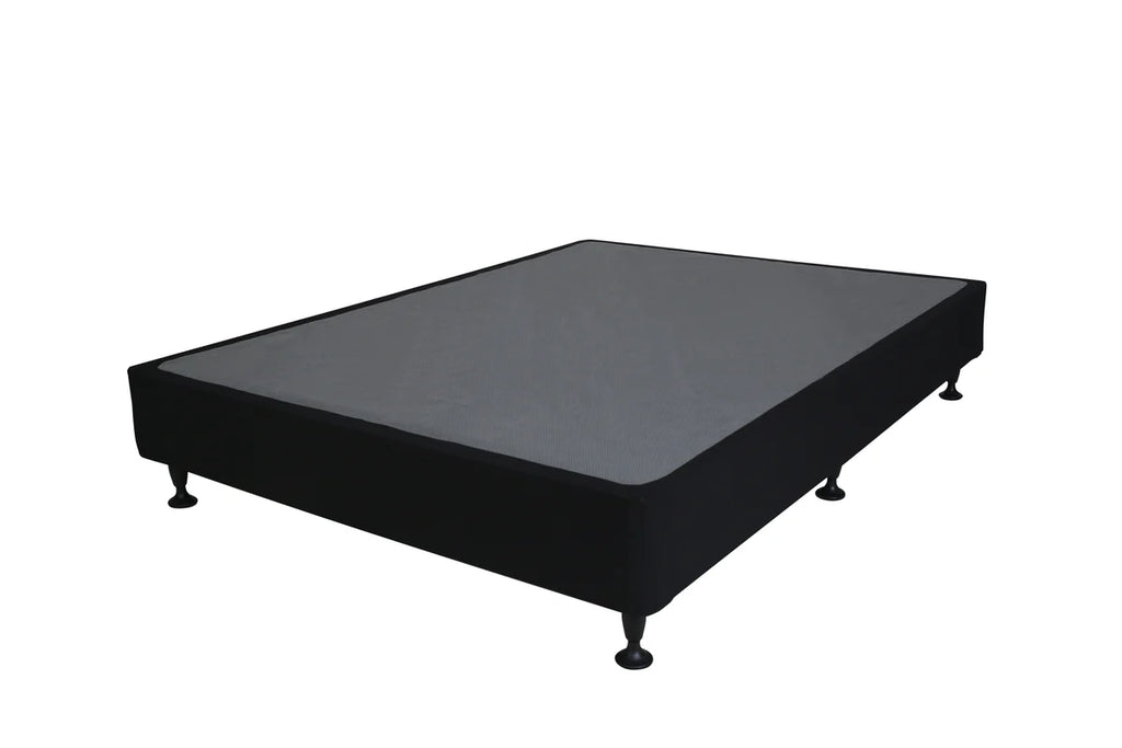 Black Sleepyhead kitset bed frame on a white background
