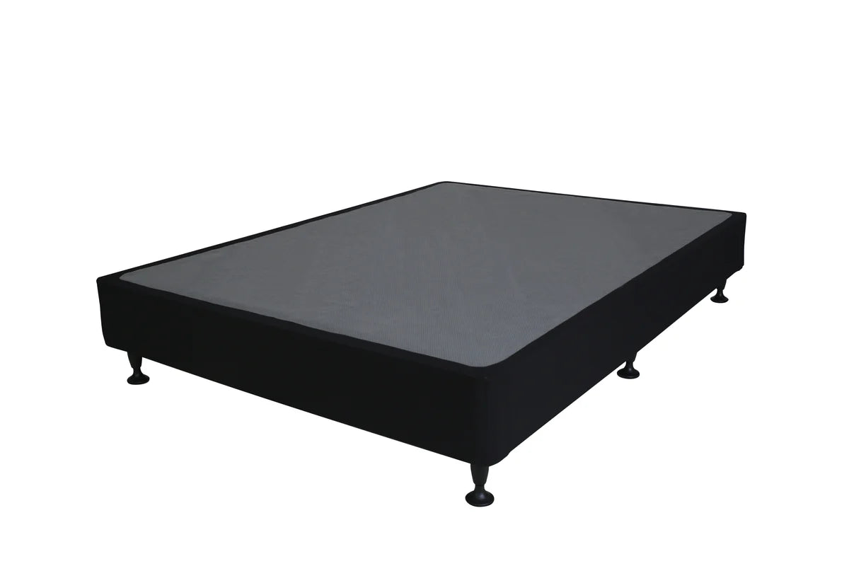 Black Sleepyhead kitset bed frame on a white background