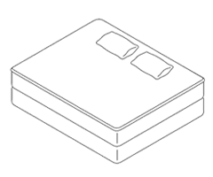 Illustration of a california king mattress