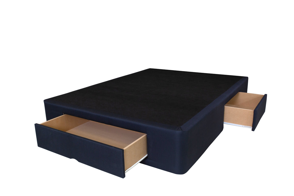 Sleepyhead Drawer base with two drawers open on a white background