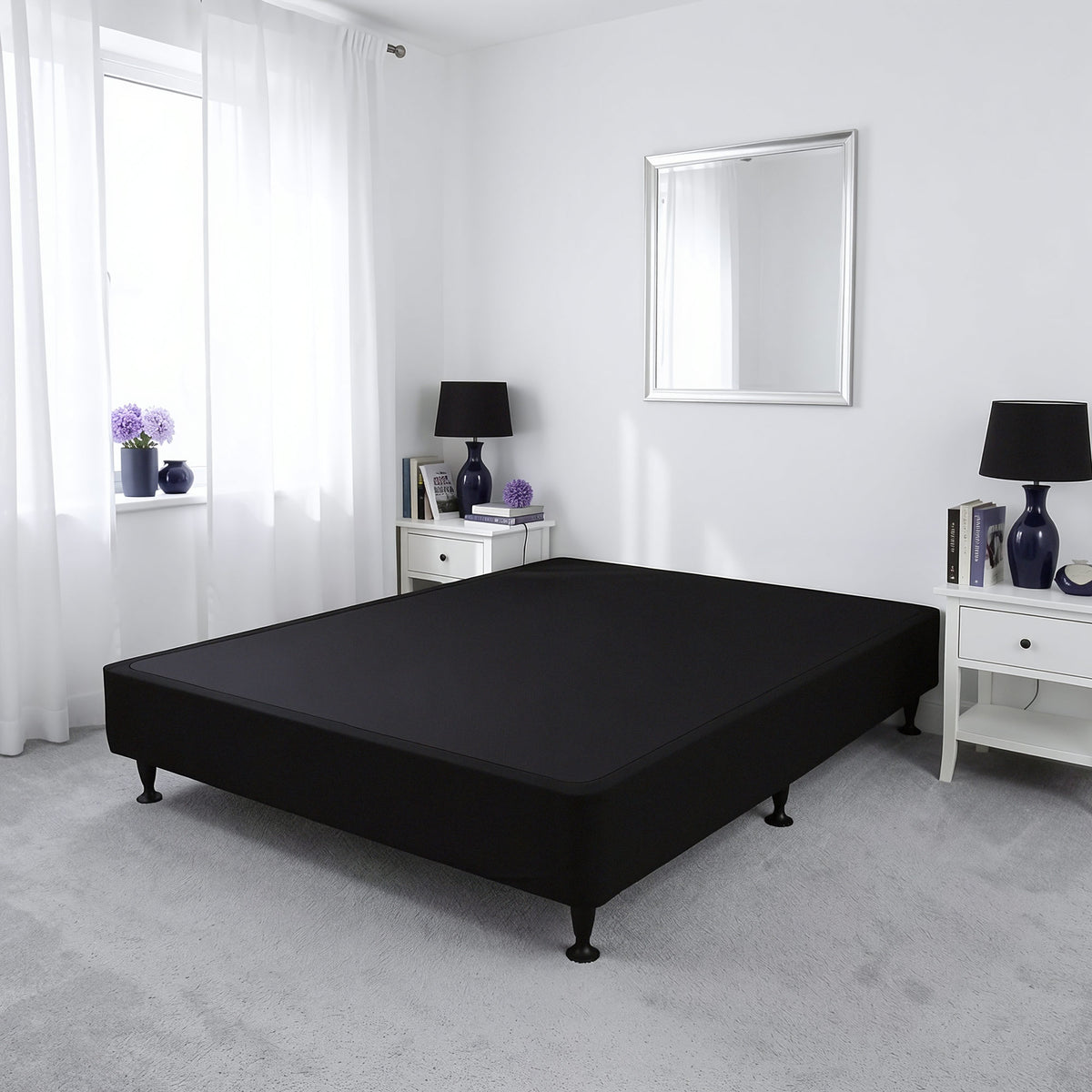 Sleepyhead kitset bed base in a bedroom setting