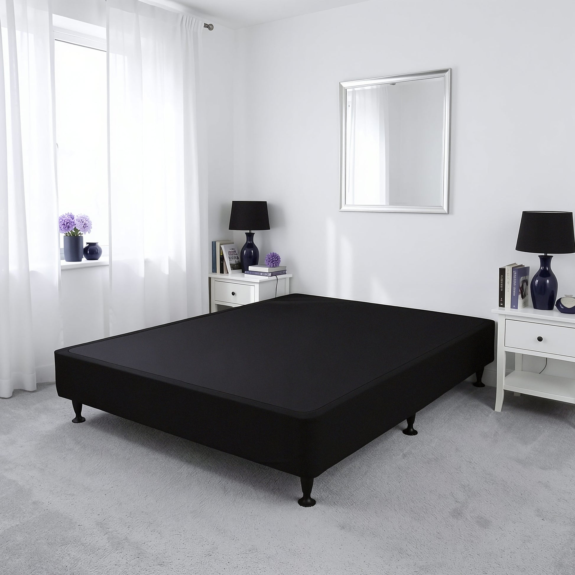 Sleepyhead kitset bed base in a bedroom setting