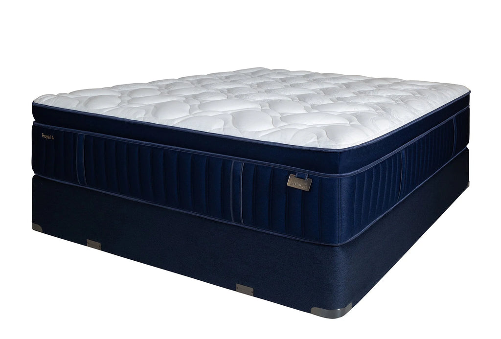 Sleepyhead Sanctuary After Dark Royal blue mattress with white textured top on a white background